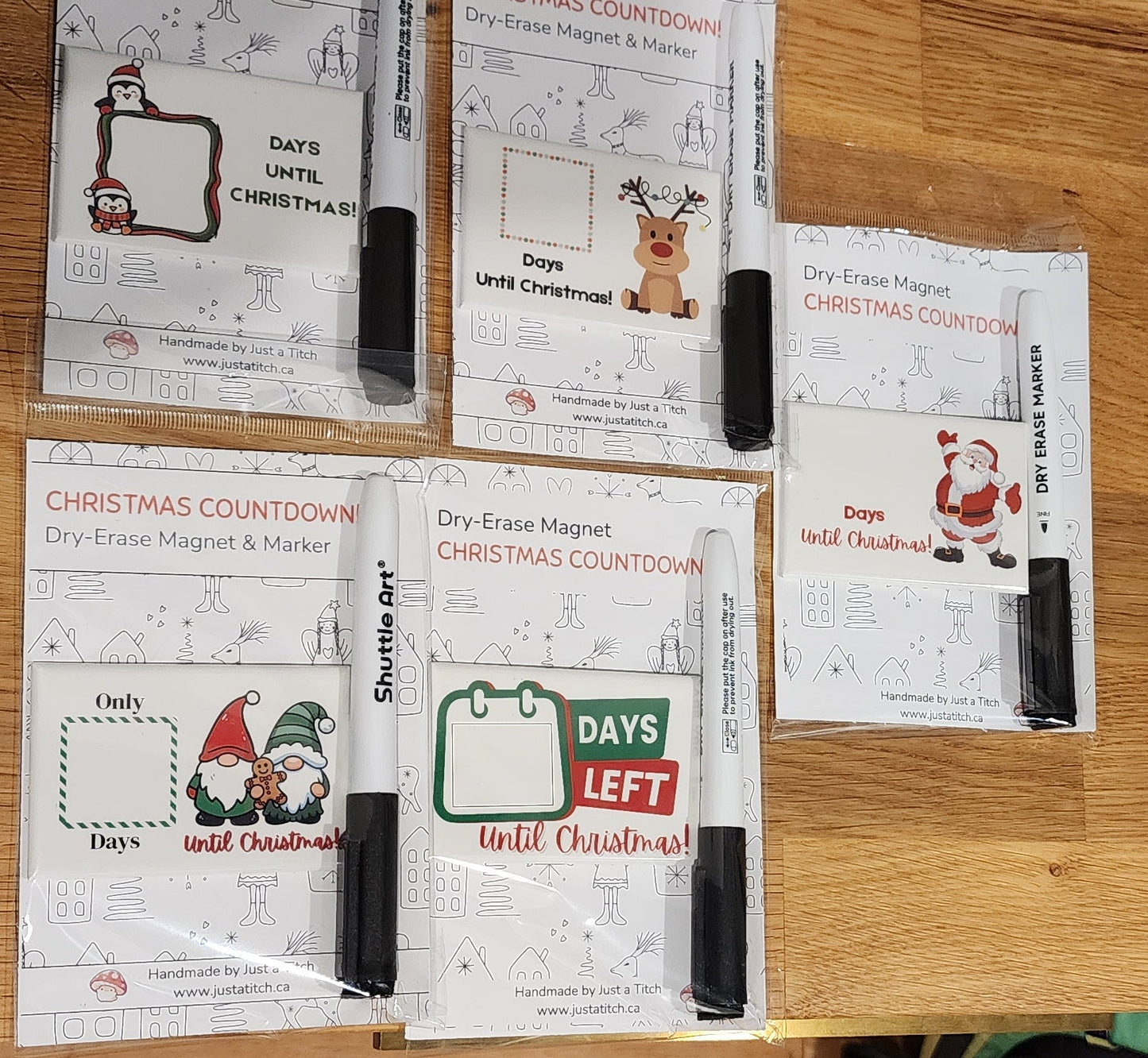Christmas Countdown - Magnet & Dry Erase Marker