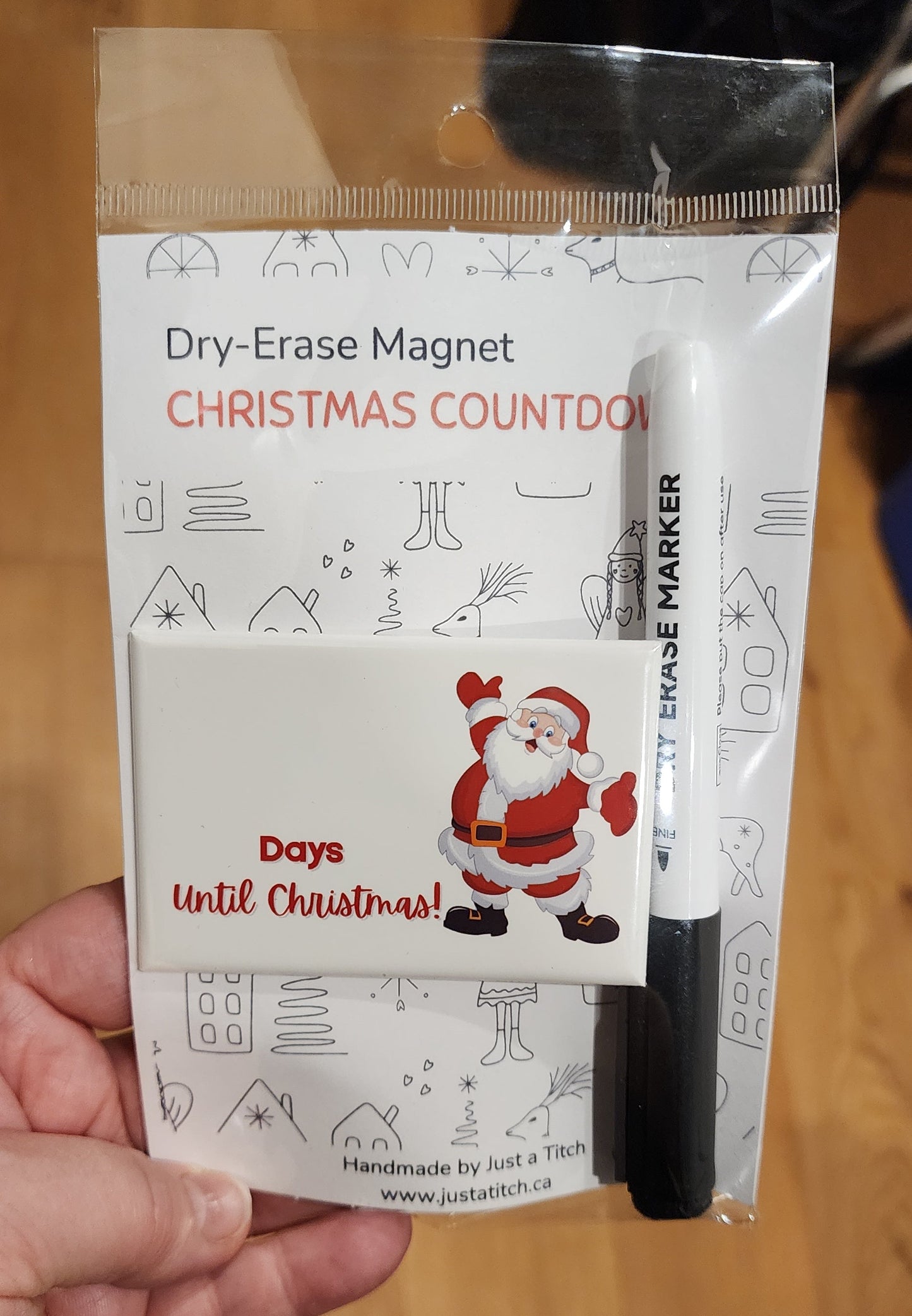 Christmas Countdown - Magnet & Dry Erase Marker