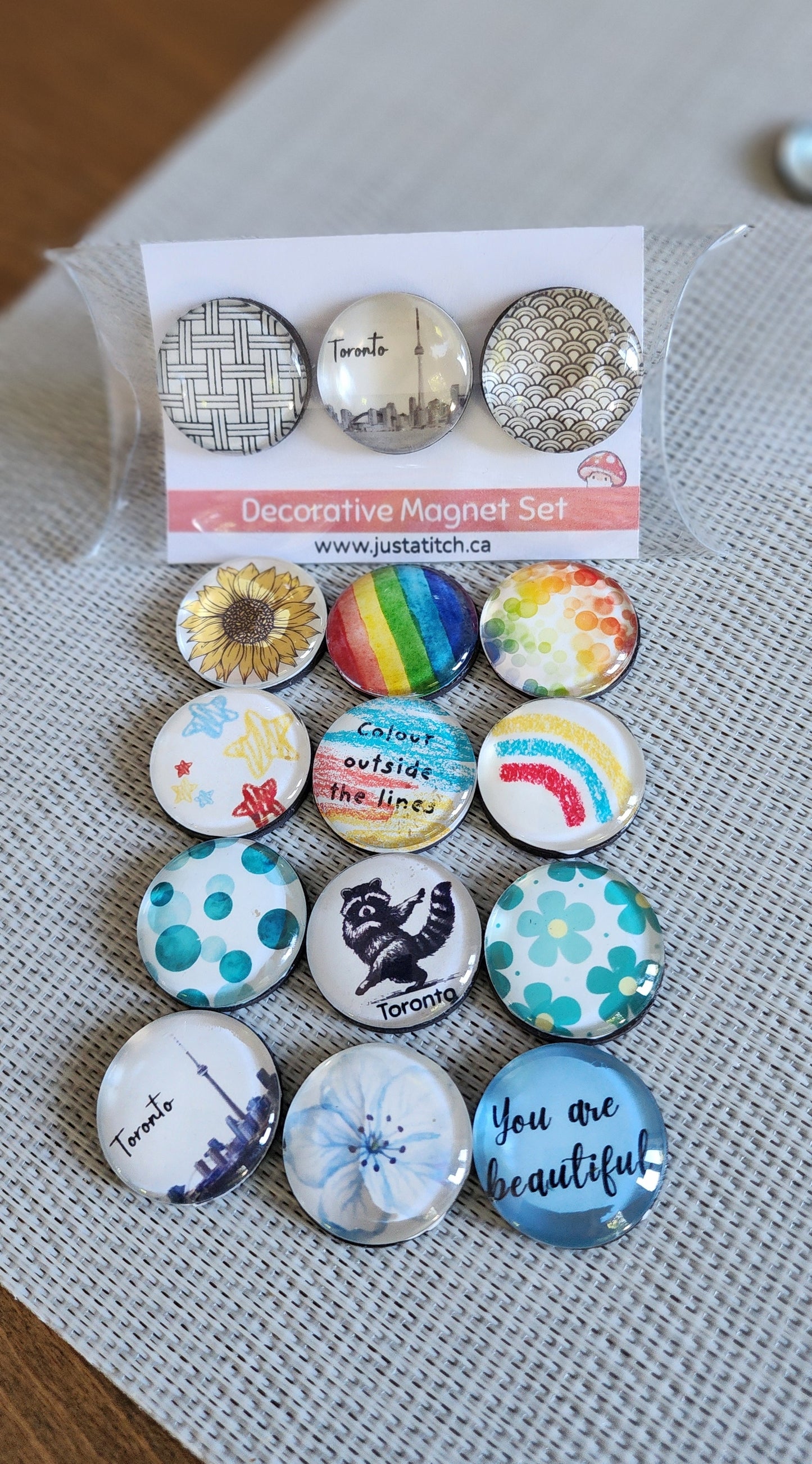 Glass Magnet Set